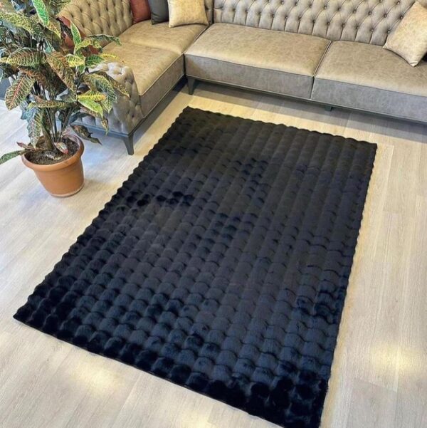 Tappeto Bubble Nero 120x160