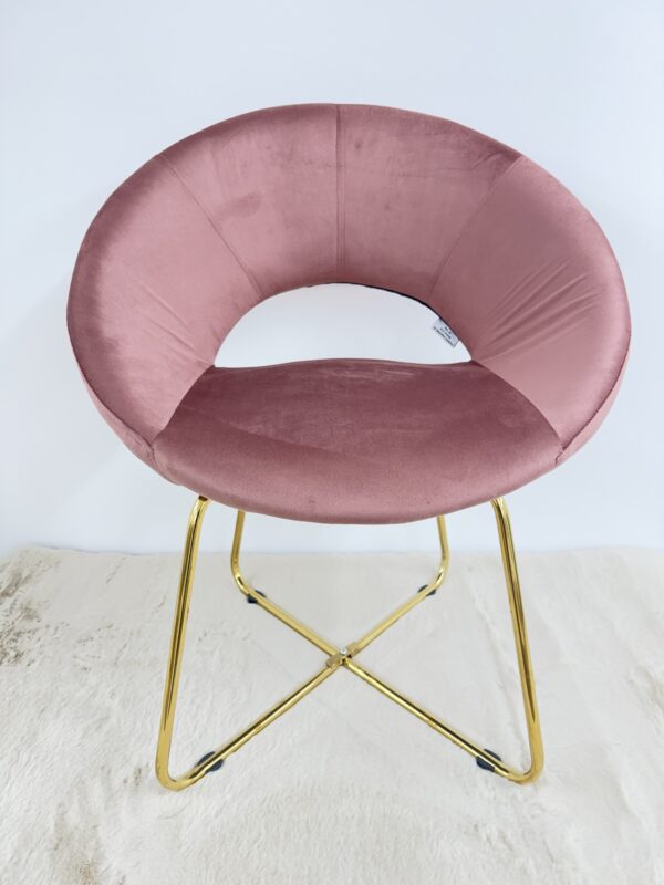 Poltrona SILVIA in velluto Rosa Cipria - immagine 8