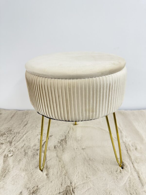 Pouf tavolino contenitore Beige