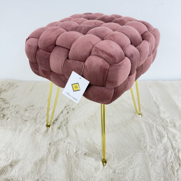 Pouf Venezia Rosa Cipria - immagine 2