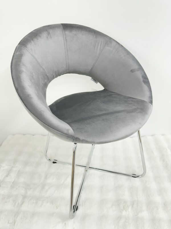 Poltrona SILVIA in velluto Grigio - immagine 5