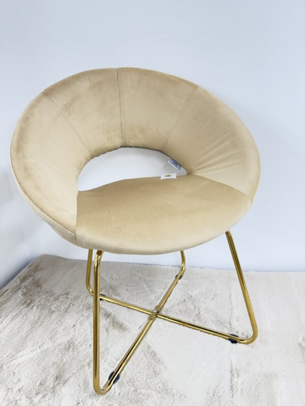 Poltrona SILVIA in velluto beige - immagine 8