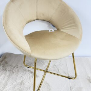 Poltrona SILVIA in velluto beige
