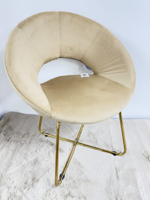 Poltrona SILVIA in velluto beige