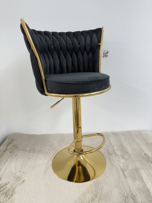 Sgabello Bar Nero - immagine 2