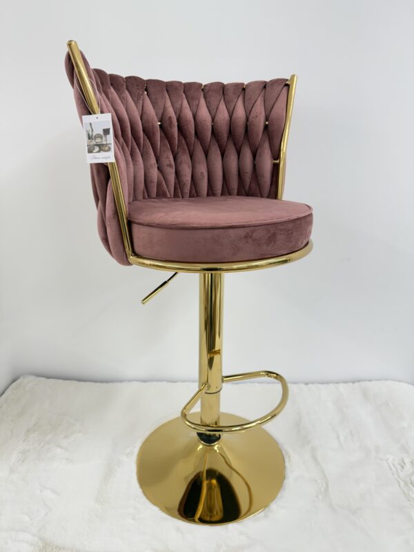 Sgabello Bar Rosa cipra - immagine 6