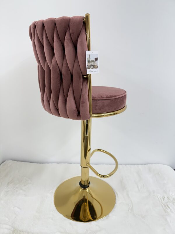 Sgabello Bar Rosa cipra - immagine 4