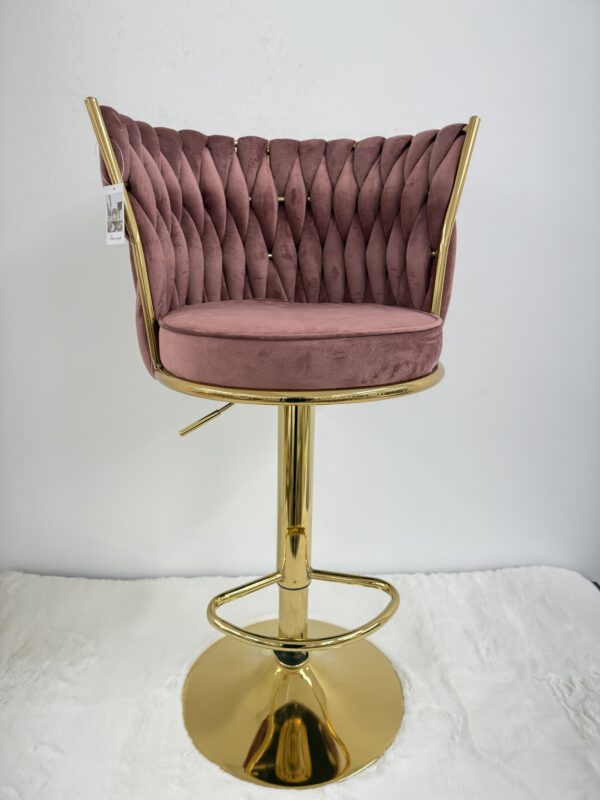 Sgabello Bar Rosa cipra - immagine 2